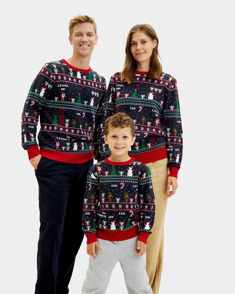 Family Christmas Jumper Vintage Gaming