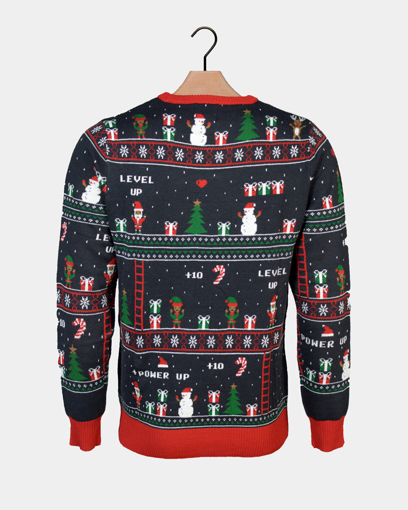 Gaming Couples Christmas Jumper Vintage