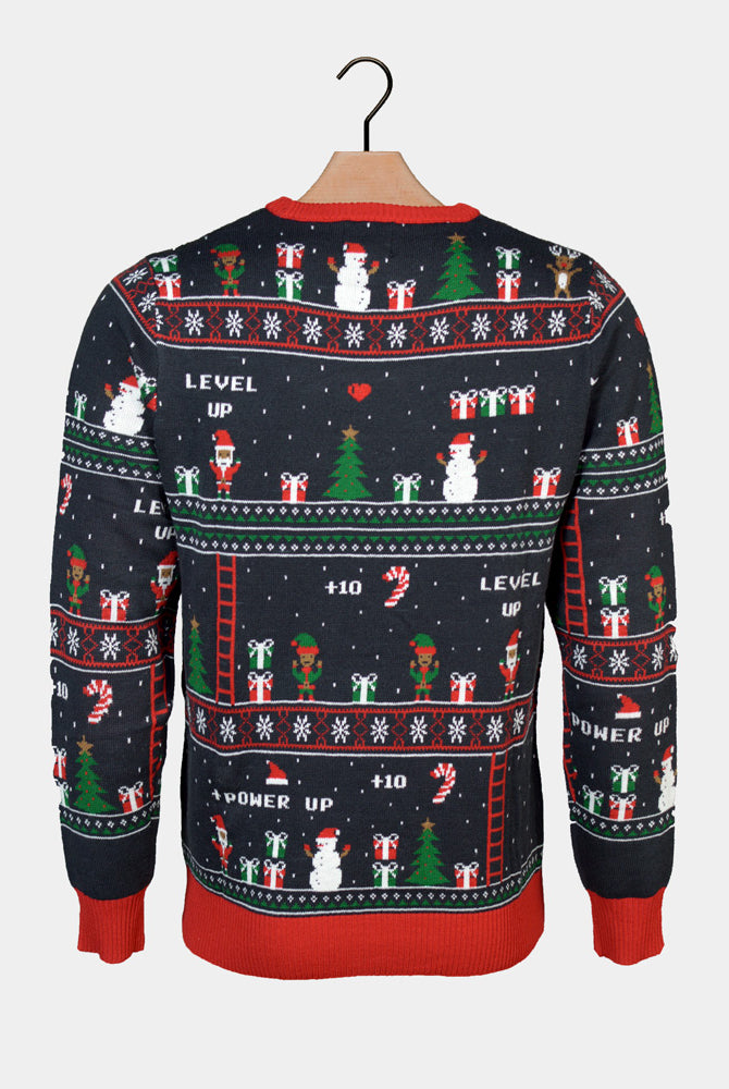 Gaming Couples Christmas Jumper Vintage