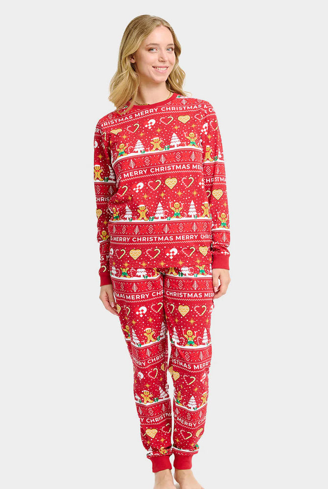 Gingercookies Red Christmas Pyjama for Women