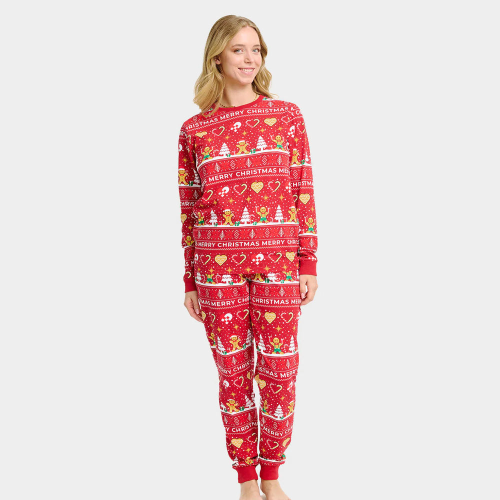 Gingercookies Red Christmas Pyjama for Women