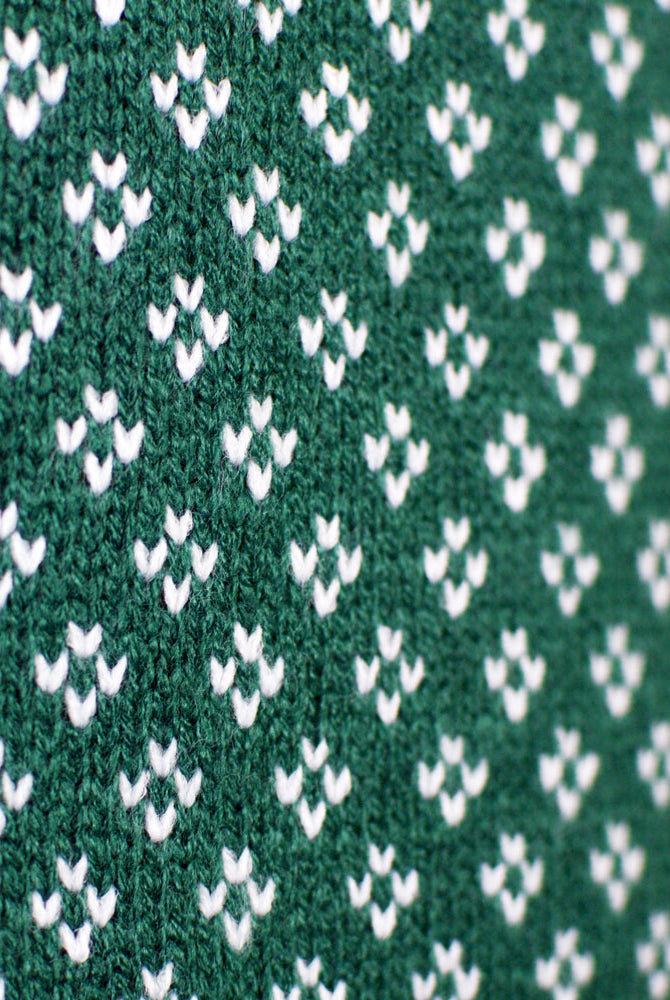 Green and White Couples Christmas Jumper Classy