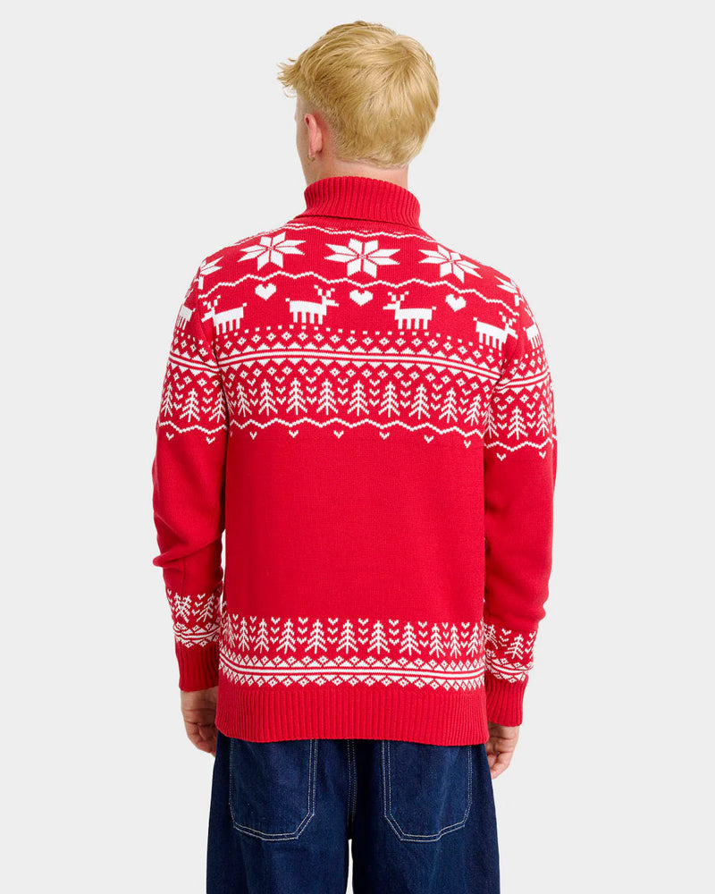 Greenlandish Classy Turtleneck Organic Cotton Mens Christmas Jumper