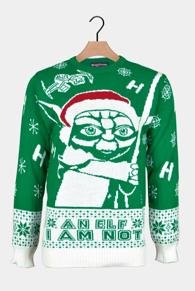 I am Not an Elf Christmas Jumper Couples