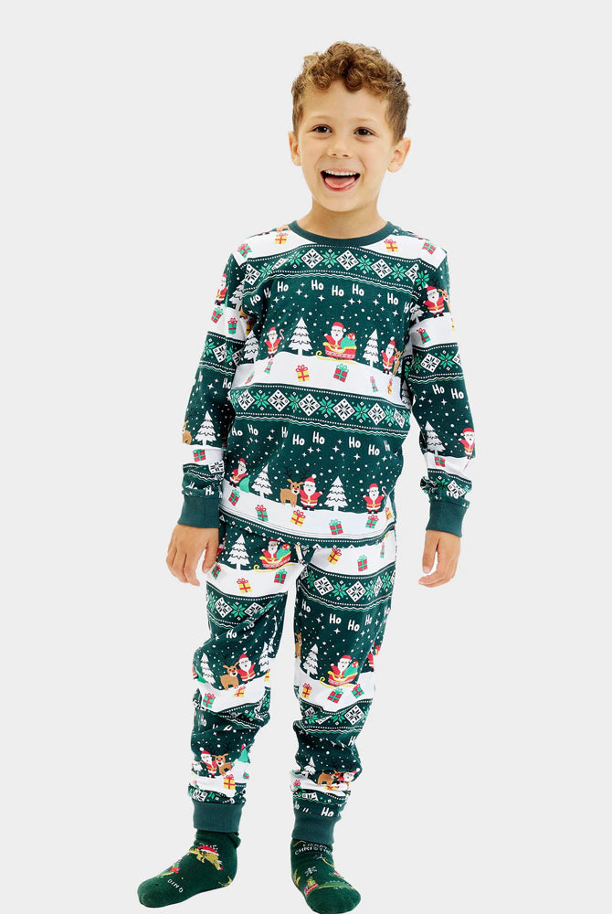 Jolly Green Christmas Pyjama for Children Boy