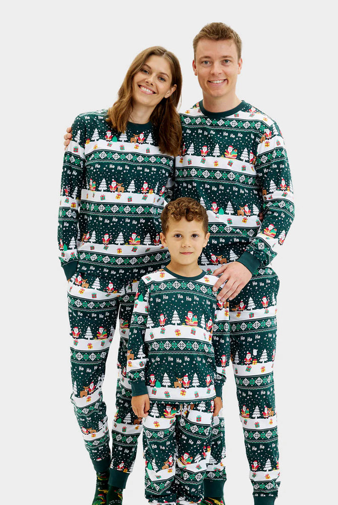Jolly Green Christmas Pyjama for Family