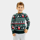 Jolly Green Organic Cotton Family Christmas Jumper boy