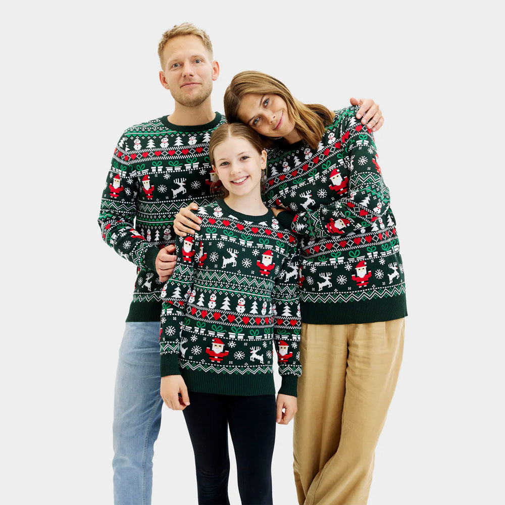 Jolly Green Organic Cotton Family Christmas Jumper
