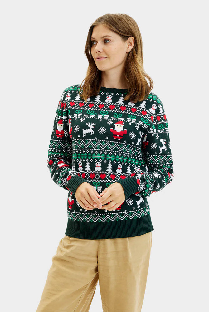 Jolly Green Organic Cotton Mens Christmas Jumper womens