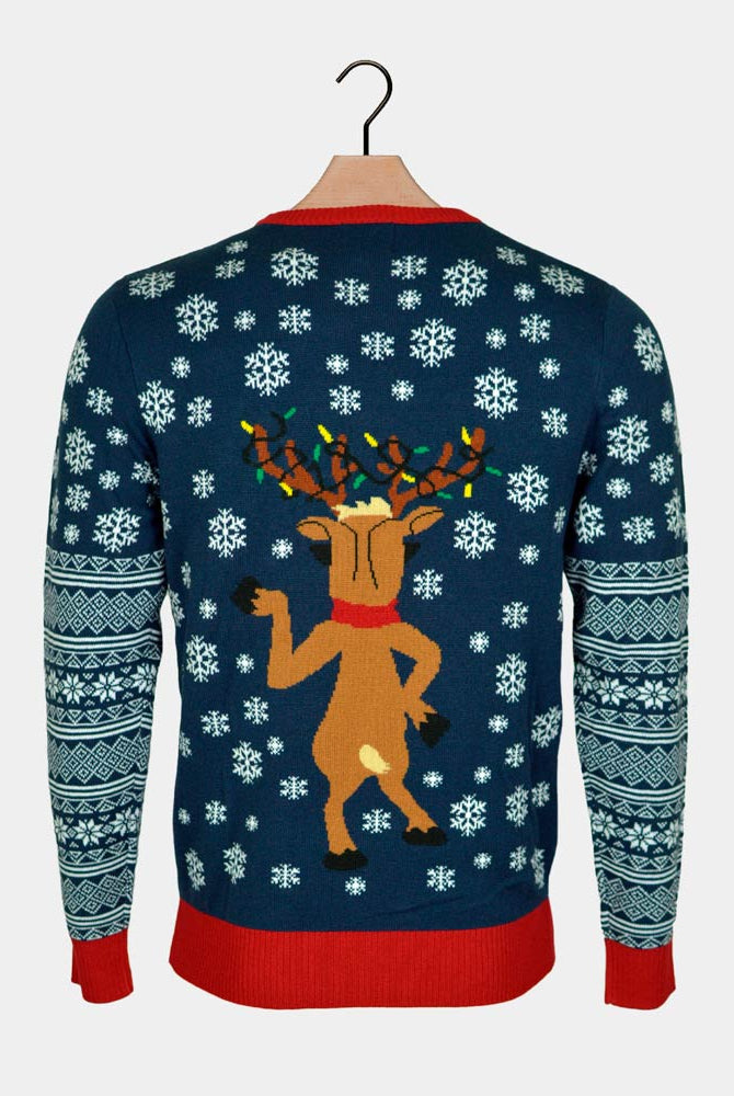 Mens LED light-up Christmas Jumper Jingle Bells