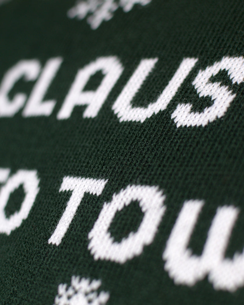 LED light-up Christmas Jumper Mens Santa is Coming to Town