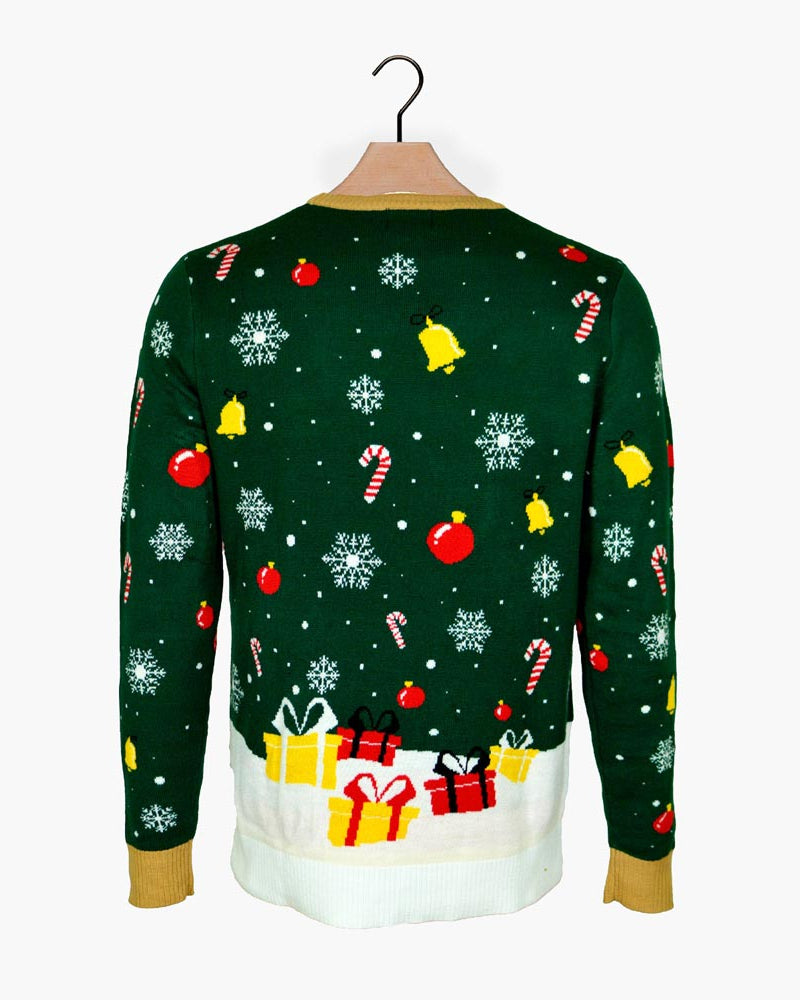 Santa Claus in a mess LED light-up Couple's Christmas