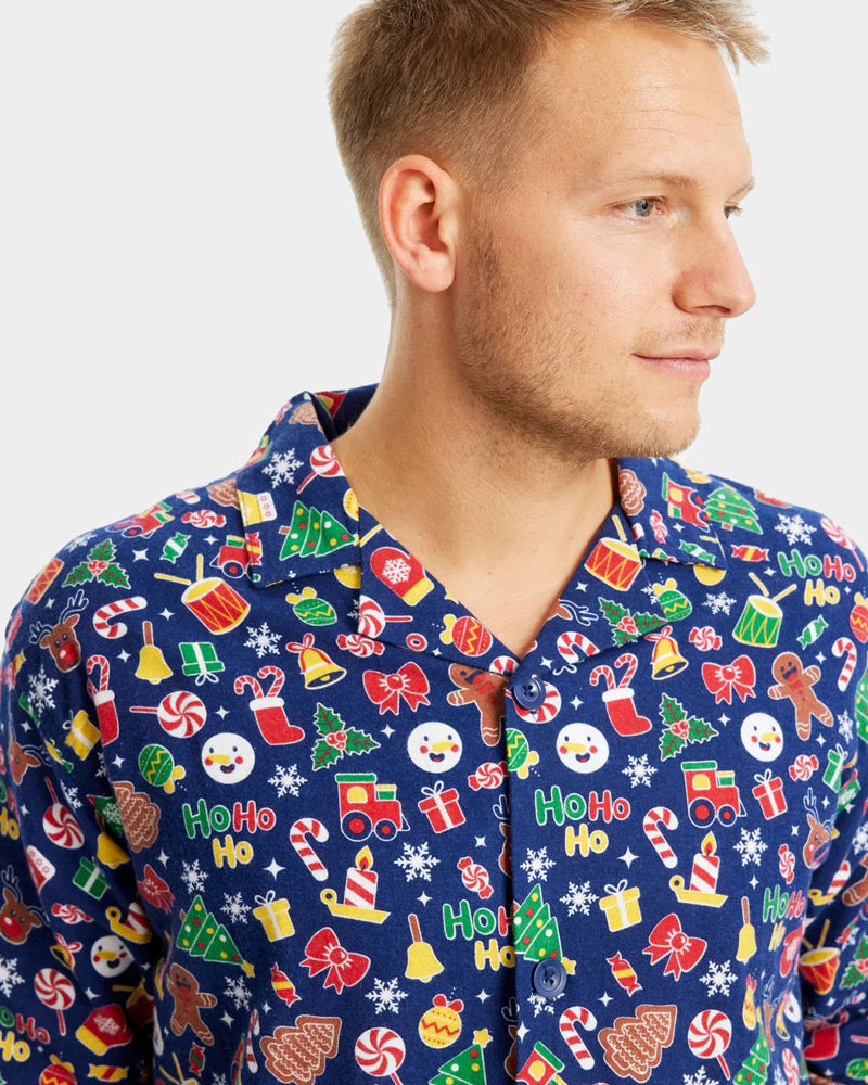 Mens Christmas Dream Blue Christmas Pyjama