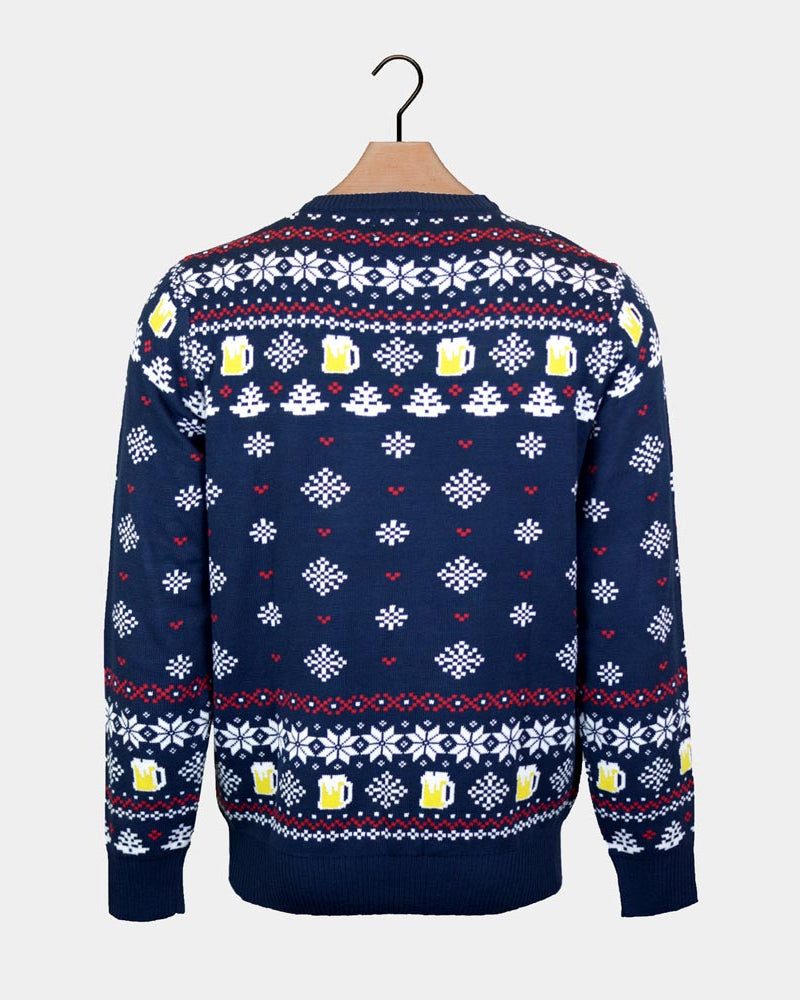 Beer Pocket 3D Men's Christmas Jumper
