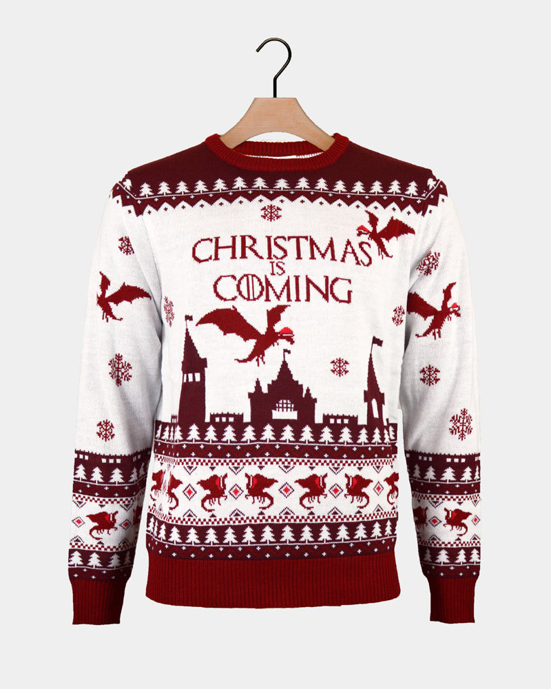 Mens Christmas Jumper Christmas is Coming