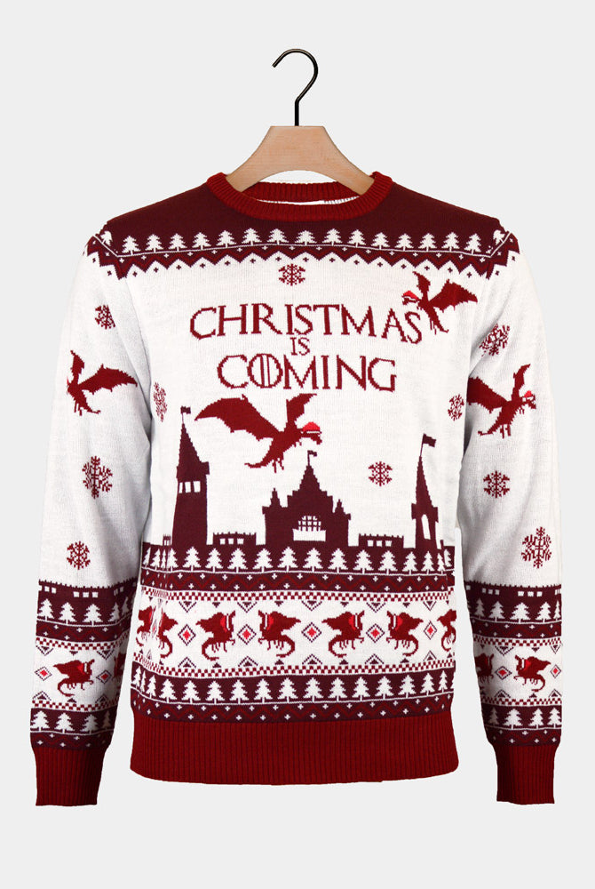 Mens Christmas Jumper Christmas is Coming