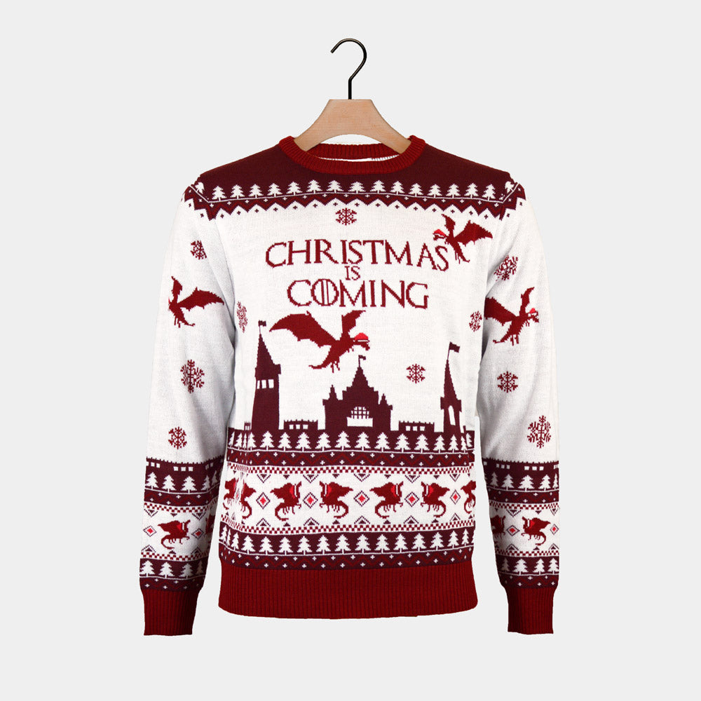 Mens Christmas Jumper Christmas is Coming