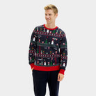 Mens Christmas Jumper Gaming Vintage