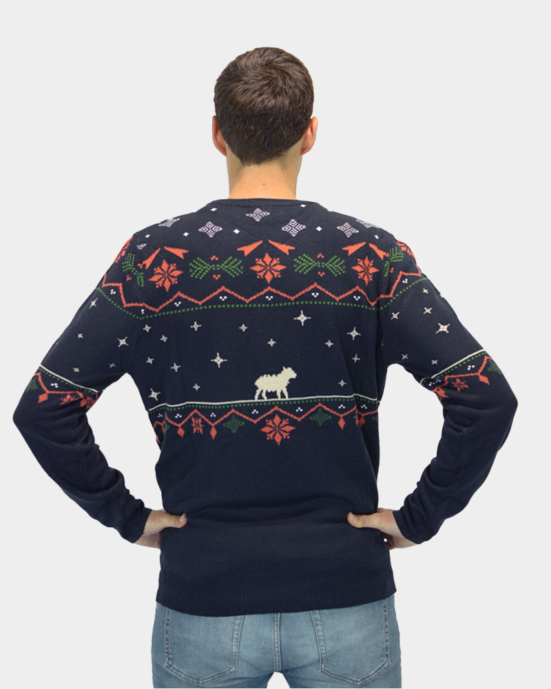 Mens Christmas Nativity Jumper