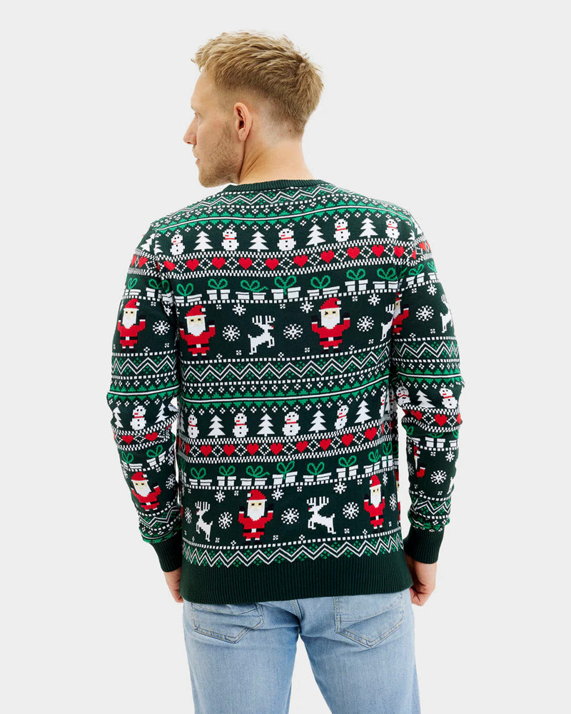 Mens Jolly Green Organic Cotton Christmas Jumper