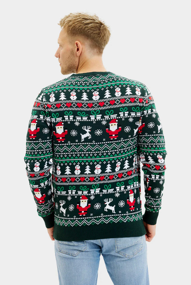 Mens Jolly Green Organic Cotton Christmas Jumper