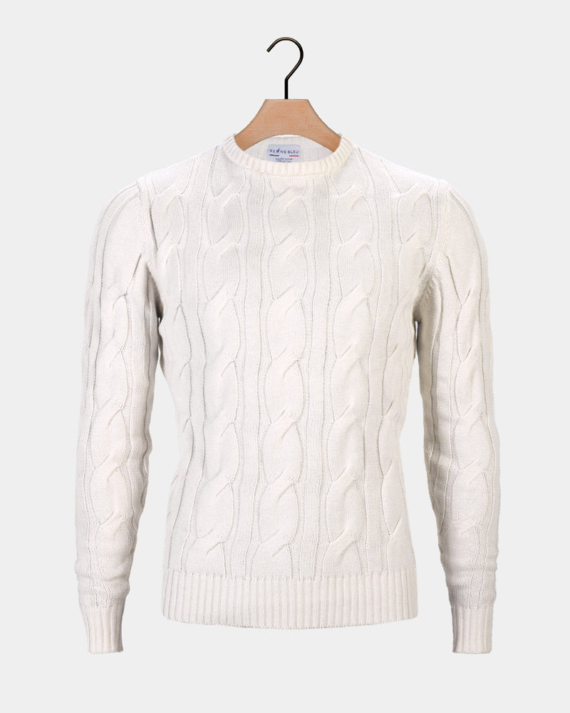 Mens Organic Cotton Jumper Snowfall