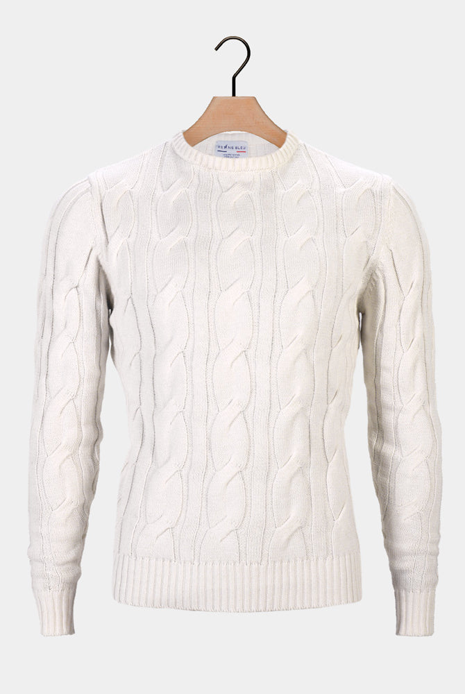 Mens Organic Cotton Jumper Snowfall