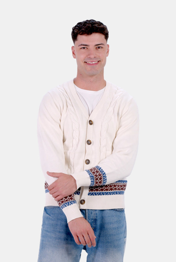 Organic Cotton Cardigan Couple Jumper Renne Men