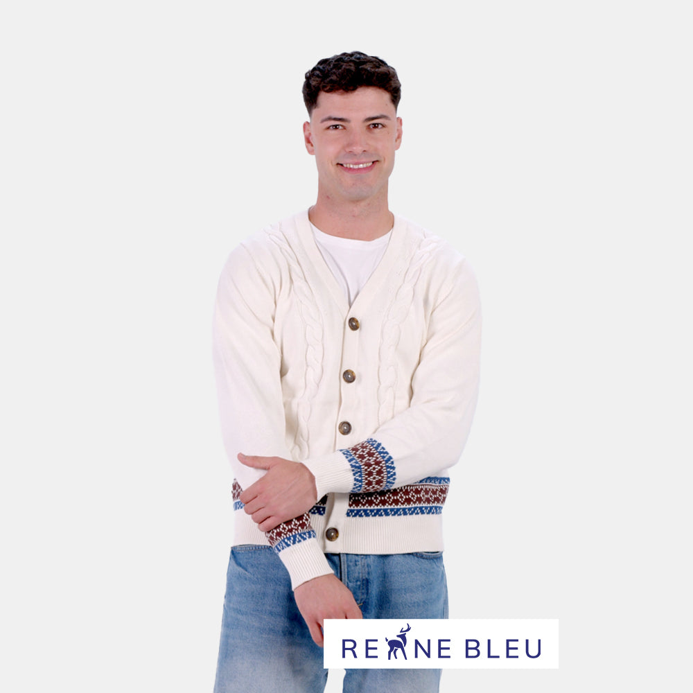 Organic Cotton Cardigan Mens Jumper Renne