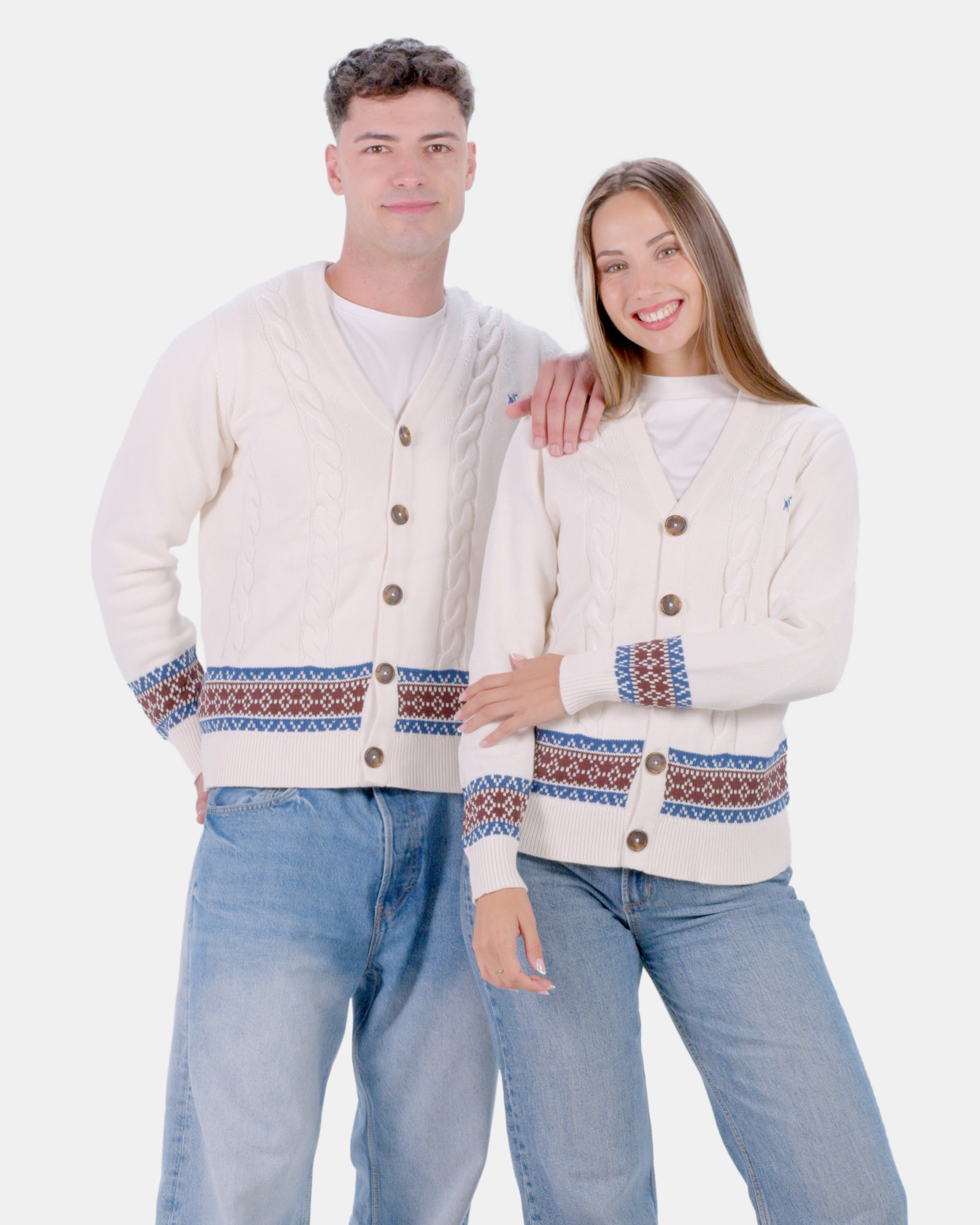 Organic Cotton Cardigan Womens Jumper Renne Couple