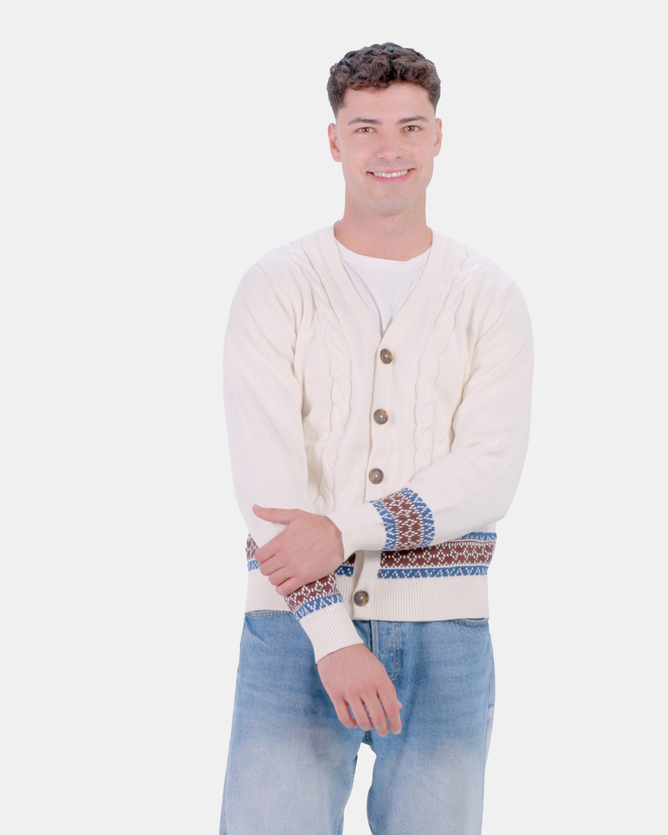 Organic Cotton Cardigan Womens Jumper Renne Mens