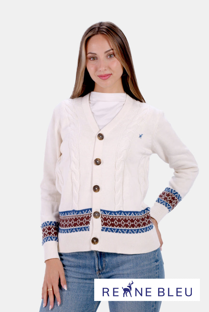 Organic Cotton Cardigan Womens Jumper Renne