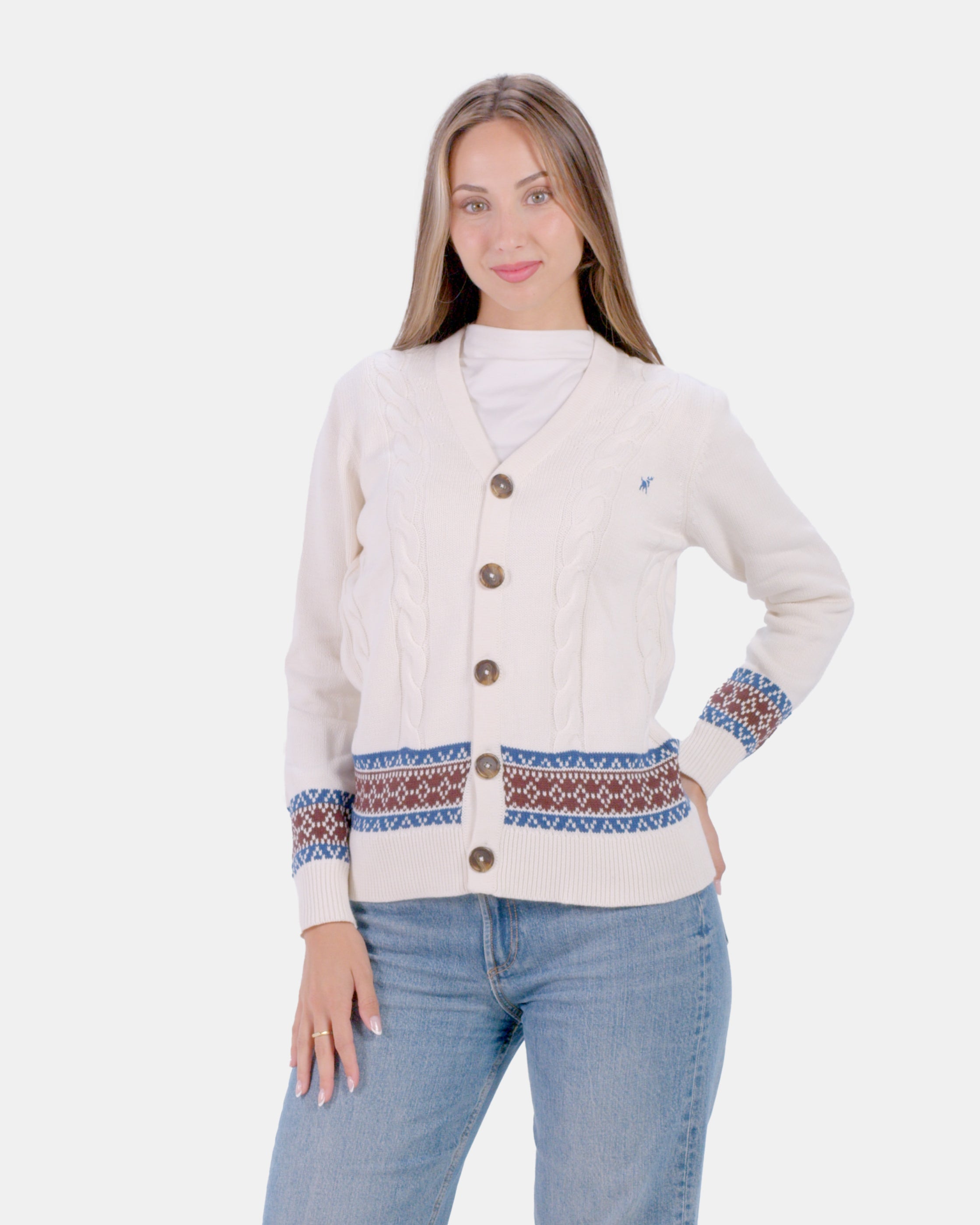 Organic Cotton Cardigan Womens Jumper Renne