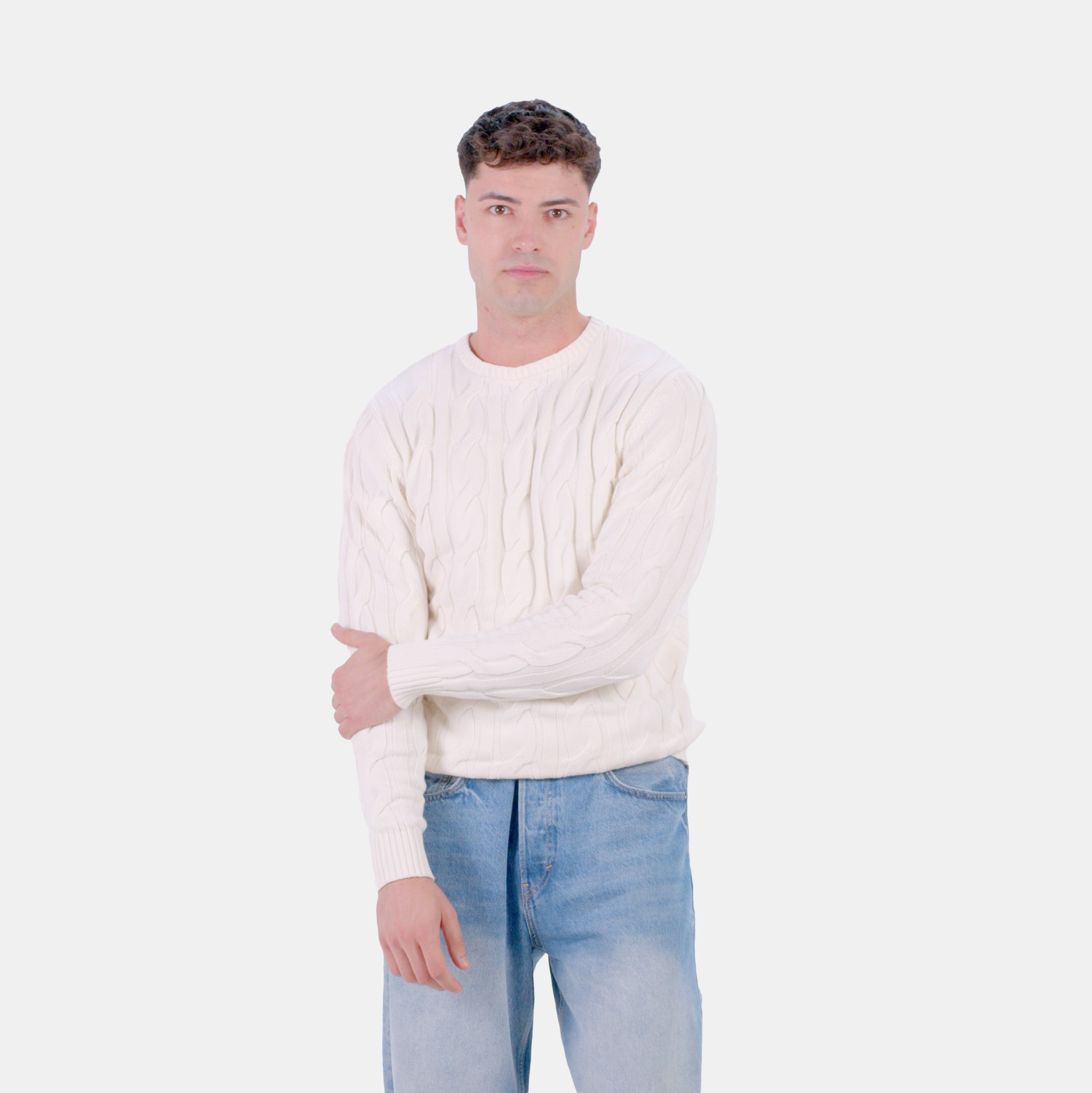 Organic Cotton Couple Jumper Snowfall Men