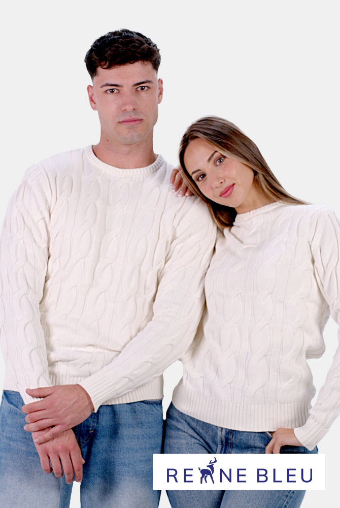 Organic Cotton Couple Jumper Snowfall