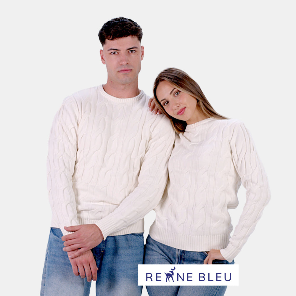 Organic Cotton Couple Jumper Snowfall