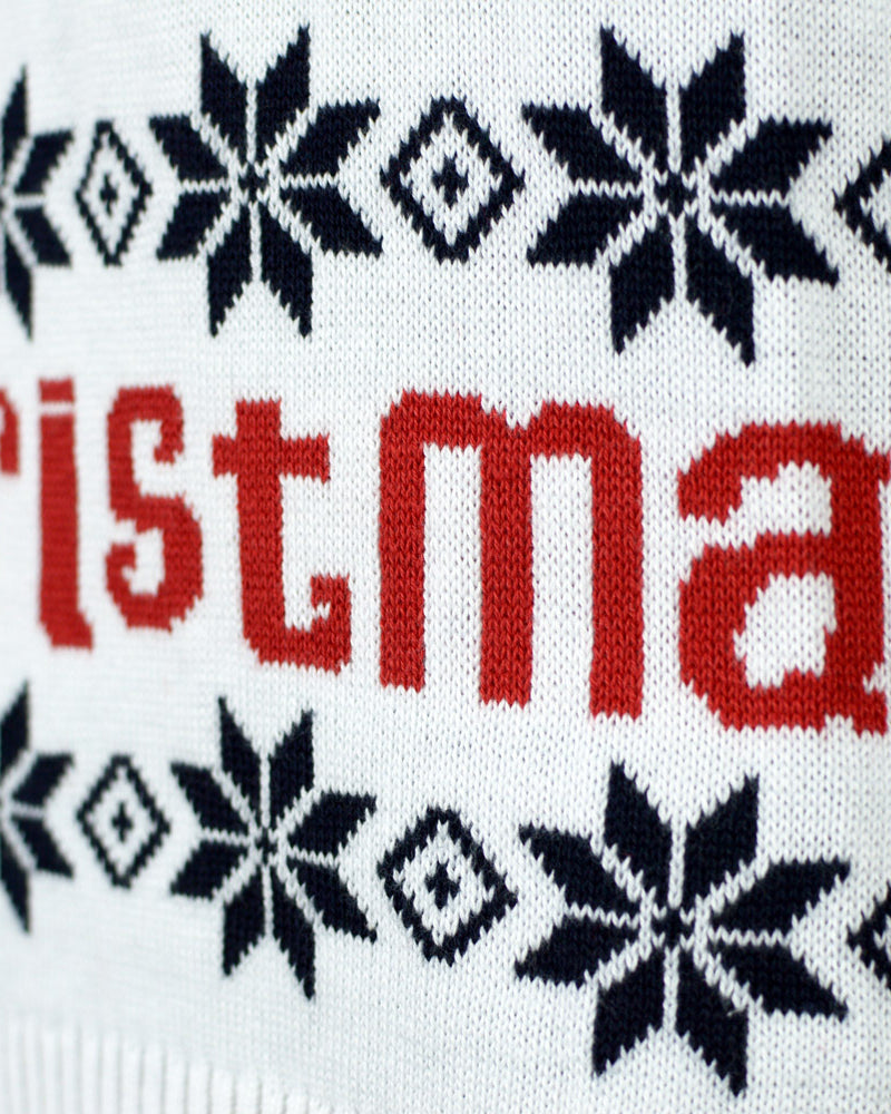 Organic Cotton Family Christmas Jumper Santa Rudolph Blue