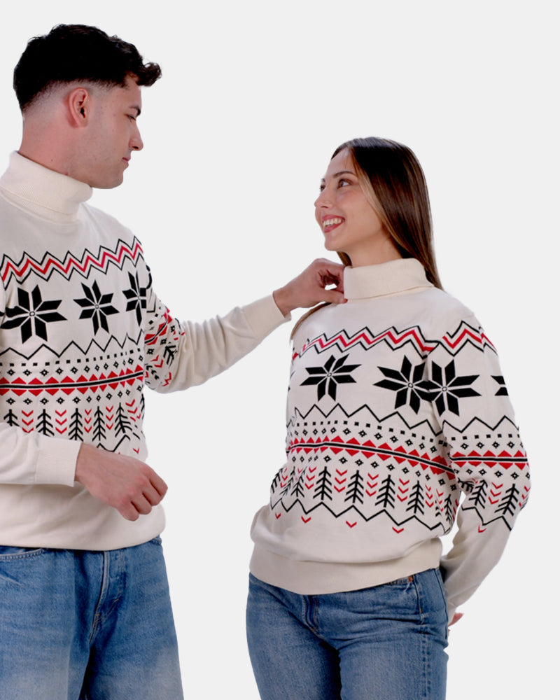 Organic Cotton Mens Jumper Après-ski Couple