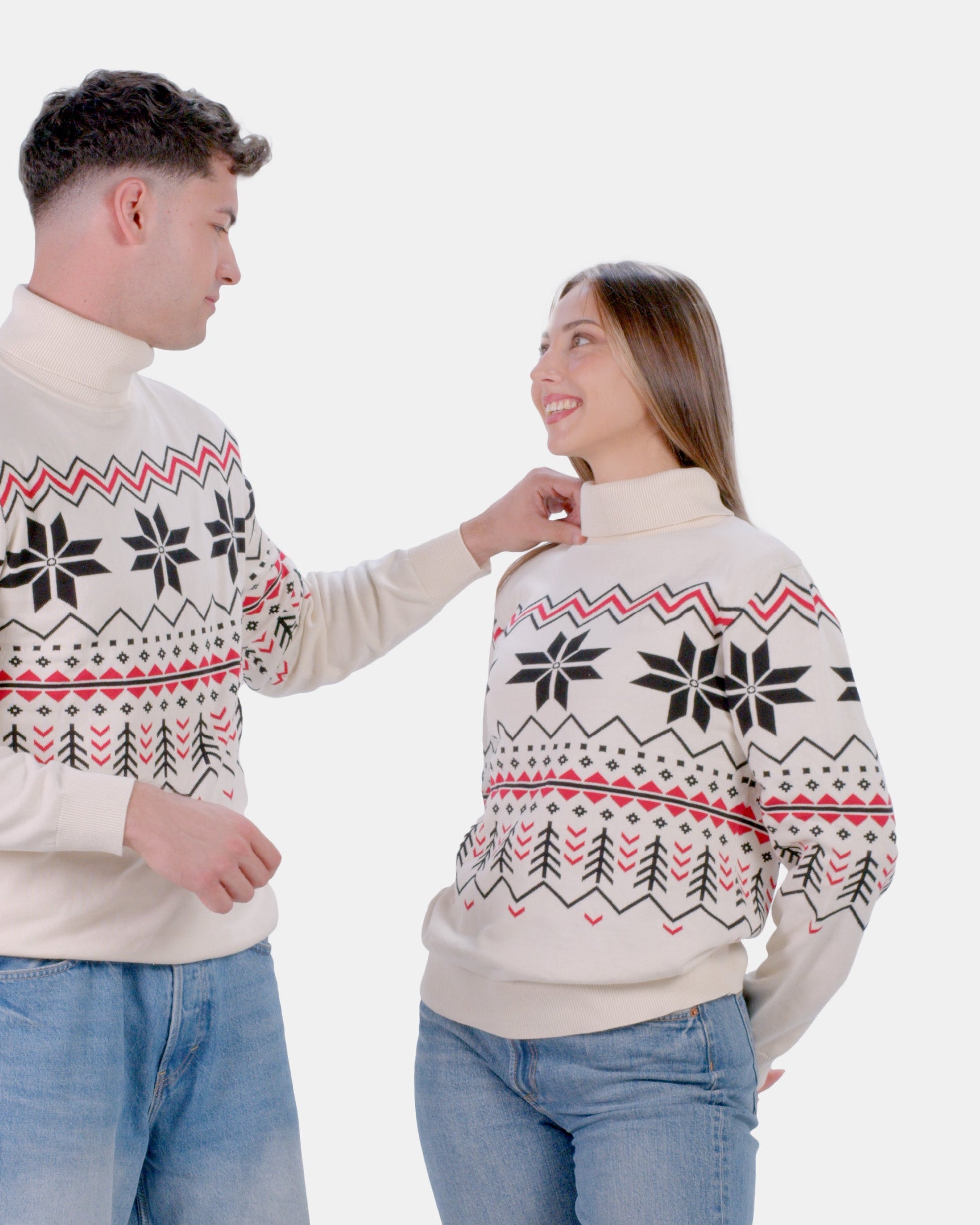 Organic Cotton Mens Jumper Après-ski Couple