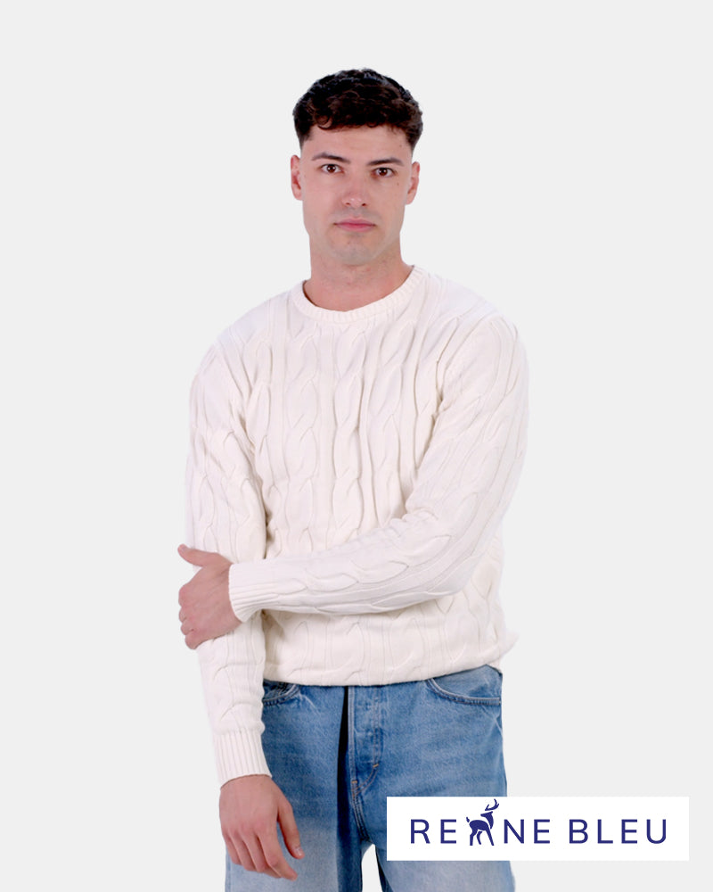 Organic Cotton Mens Jumper Snowfall