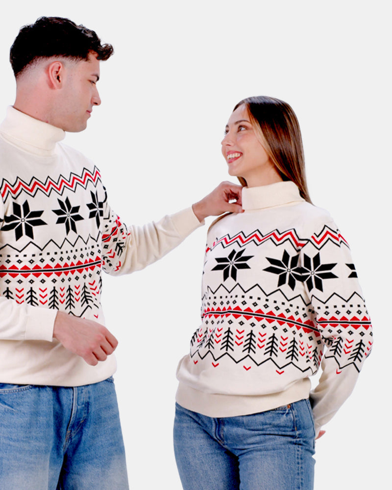 Organic Cotton Womens Jumper Après-ski Couple