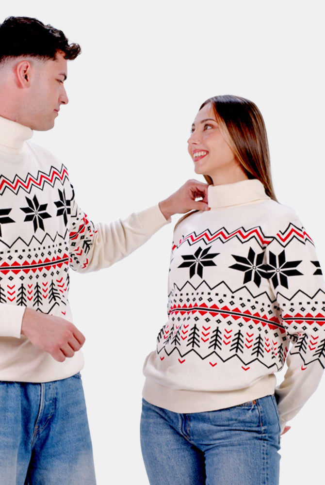 Organic Cotton Womens Jumper Après-ski Couple