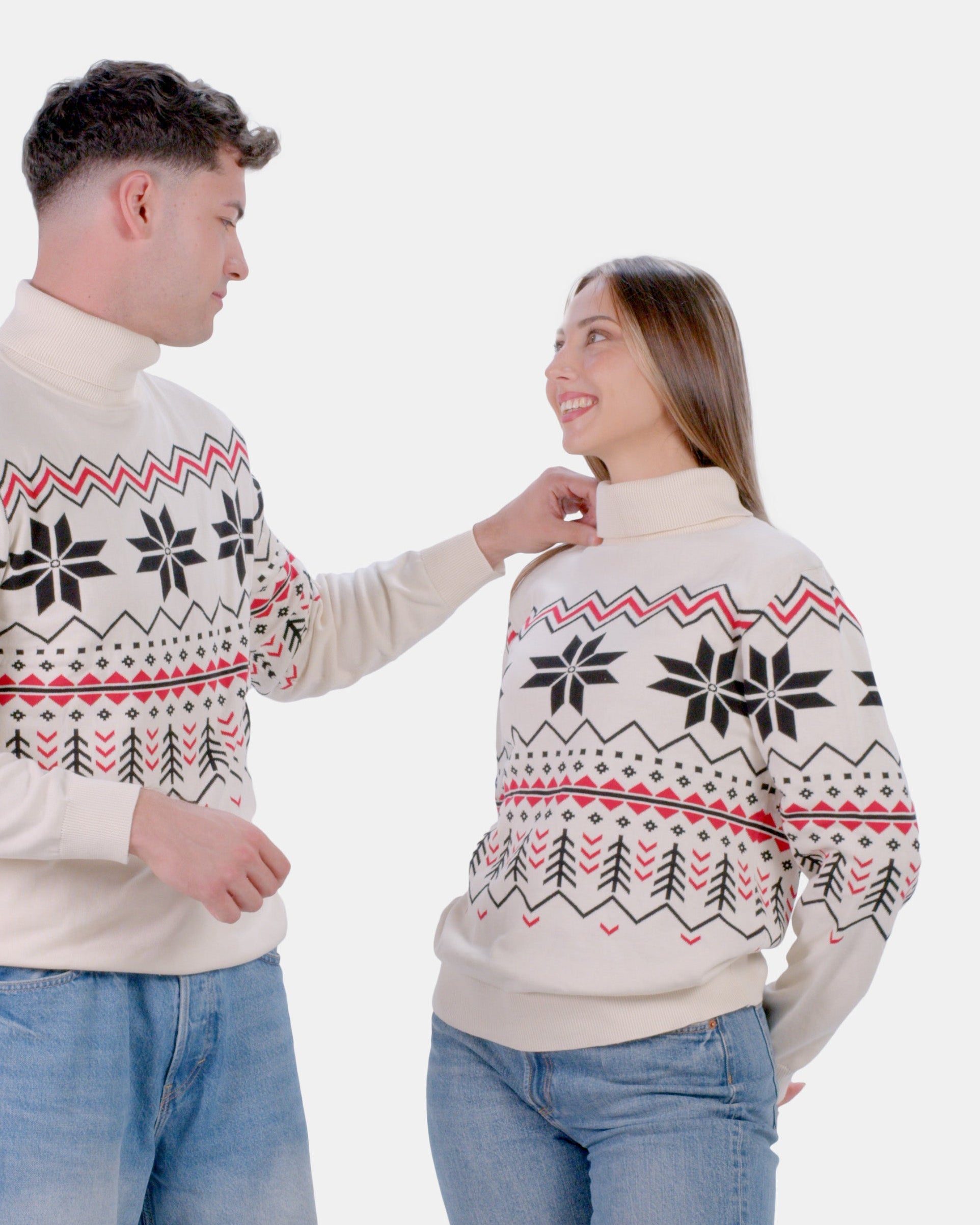 Organic Cotton Womens Jumper Après-ski Couple