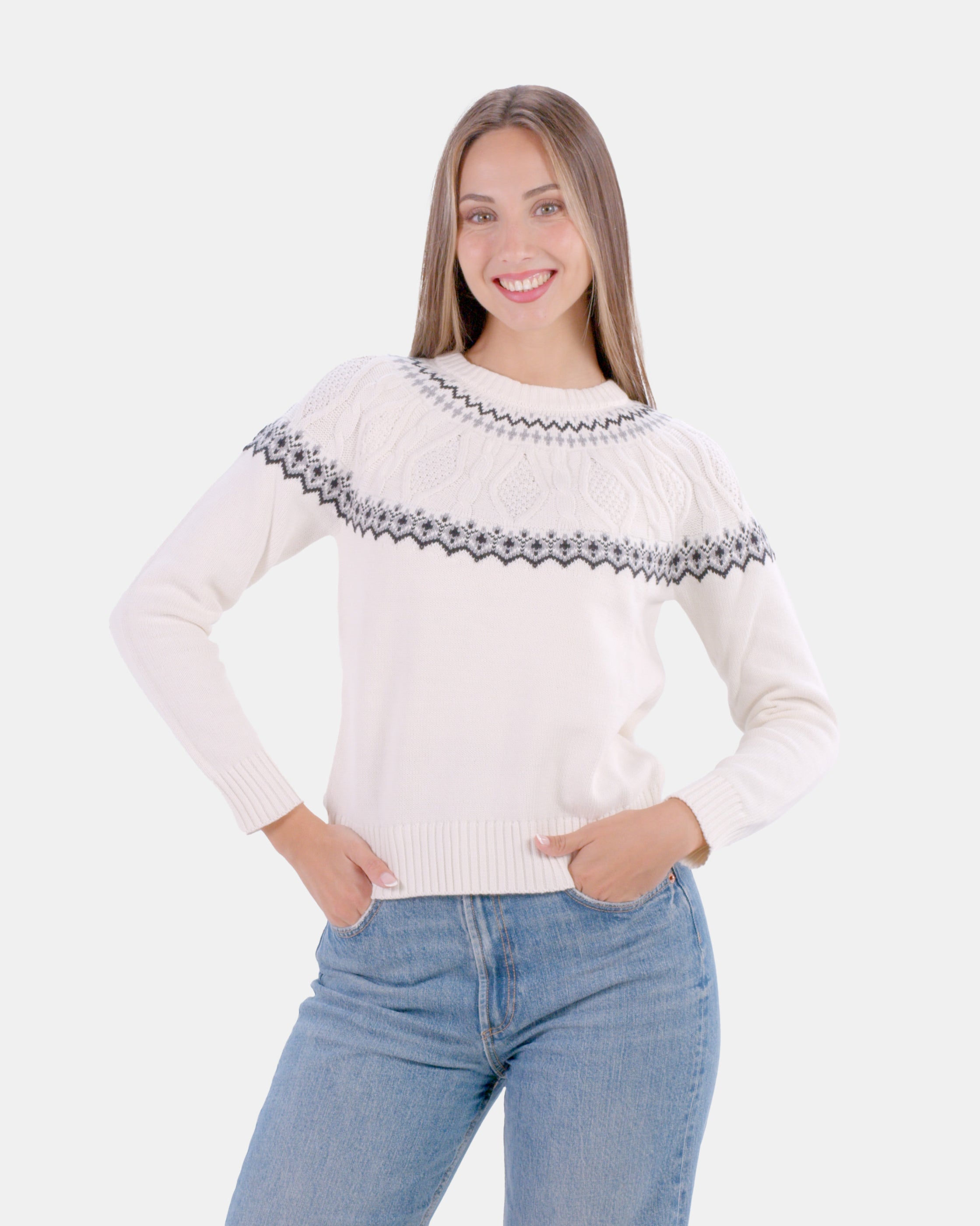 Organic Cotton Womens Jumper Arctic