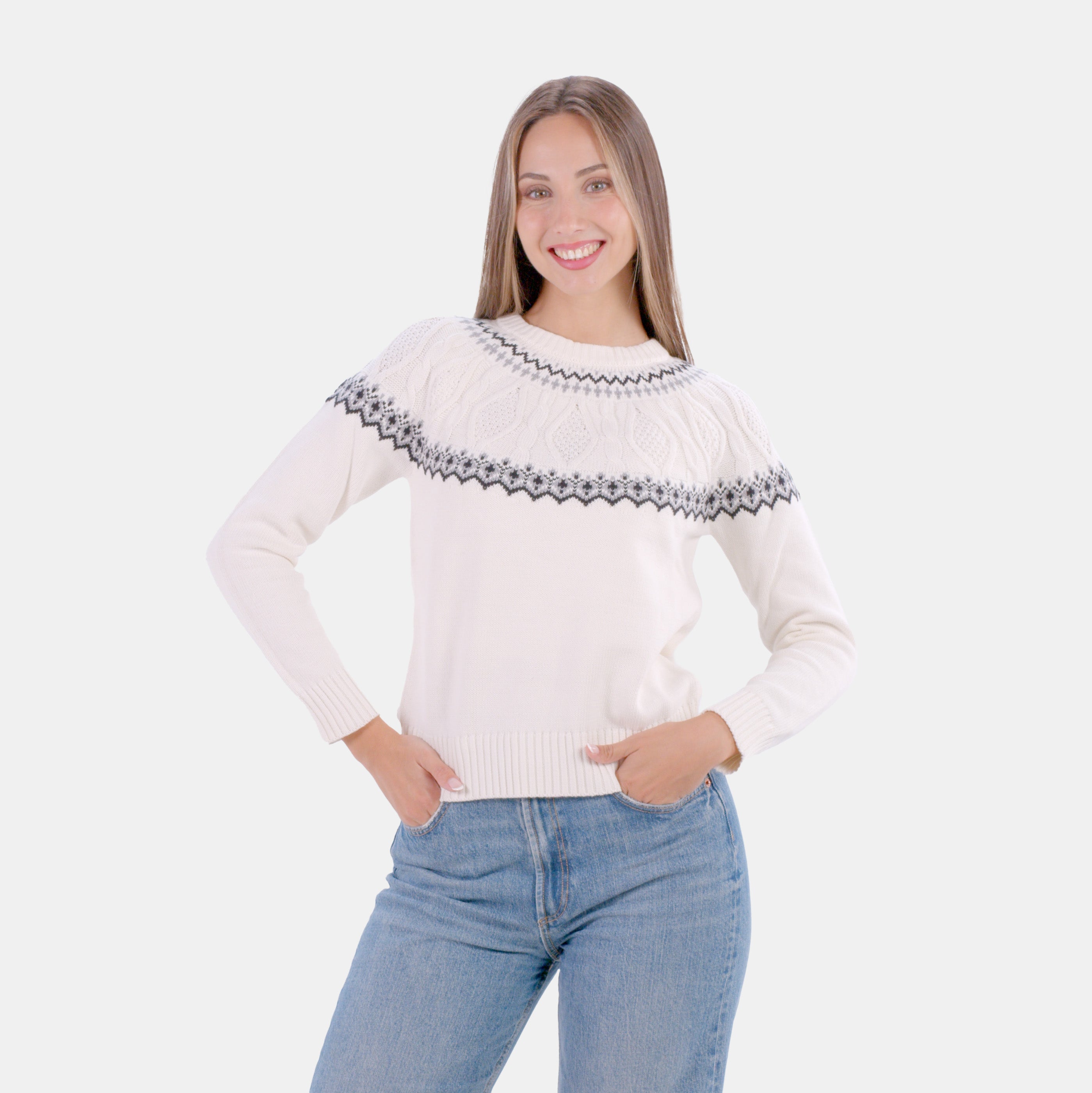 Organic Cotton Womens Jumper Arctic