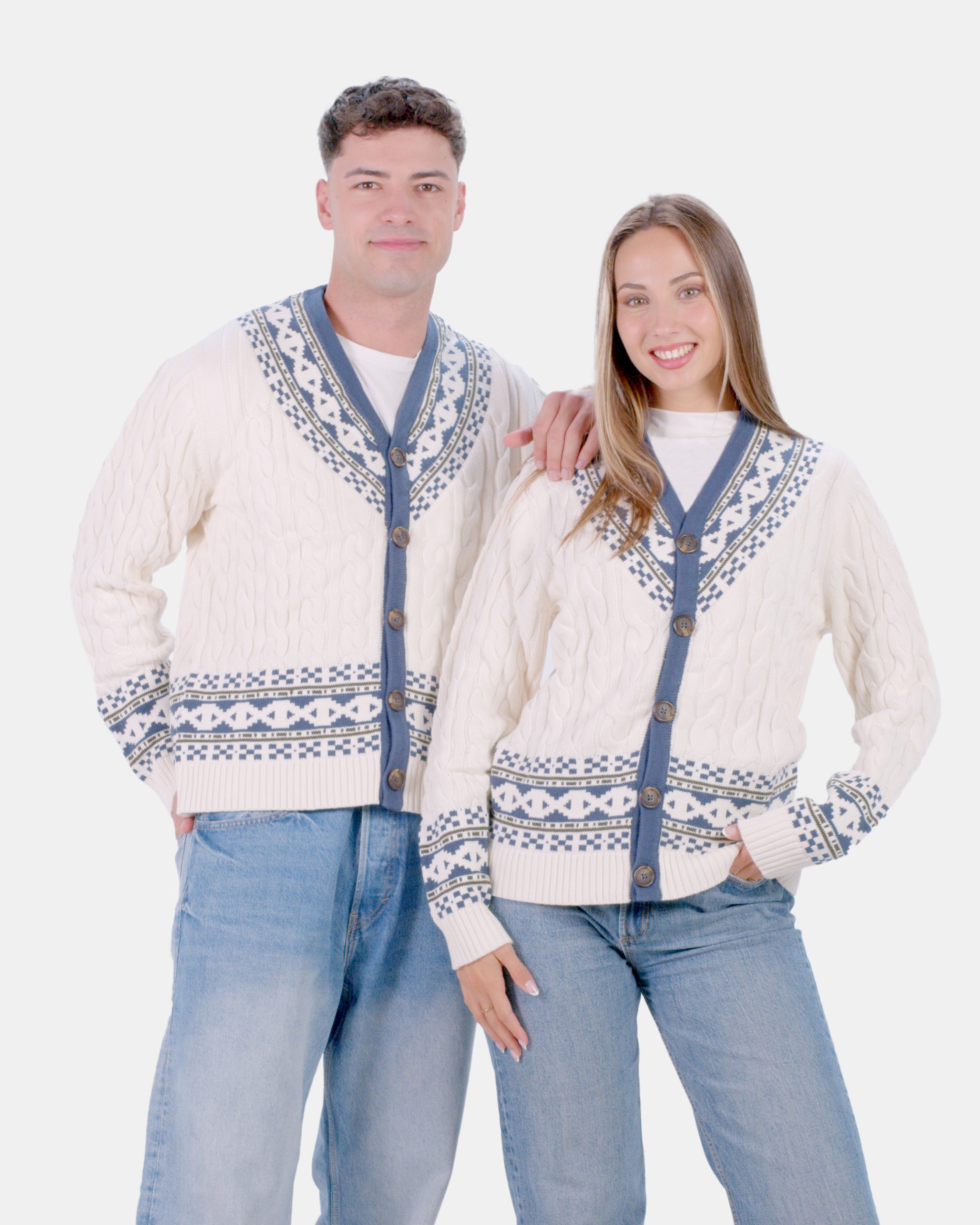 Organic Cotton Womens Jumper Cottage Couple