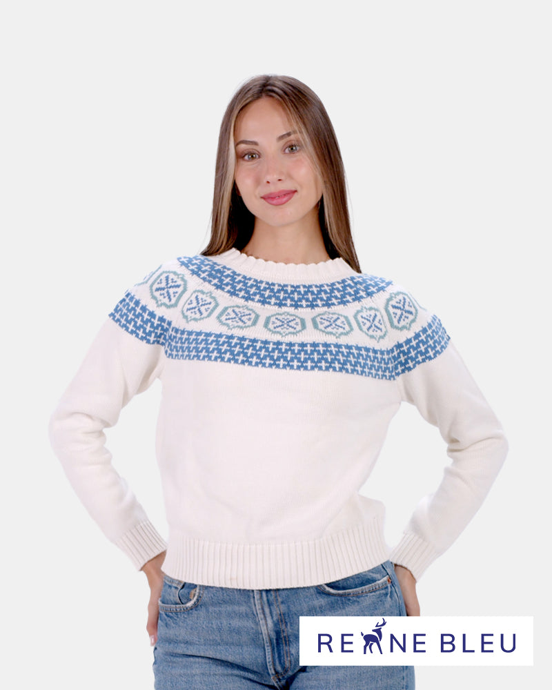 Organic Cotton Womens Jumper Glacier