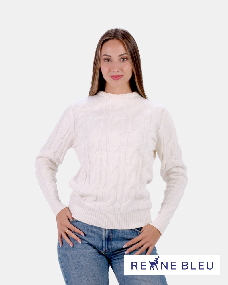 Organic Cotton Womens Jumper Snowfall