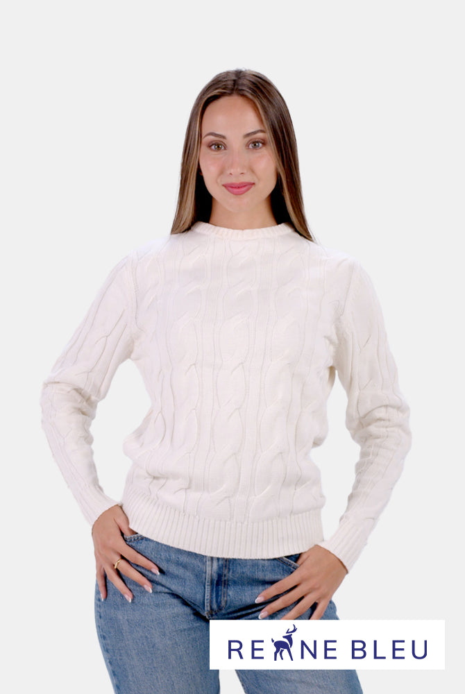 Organic Cotton Womens Jumper Snowfall