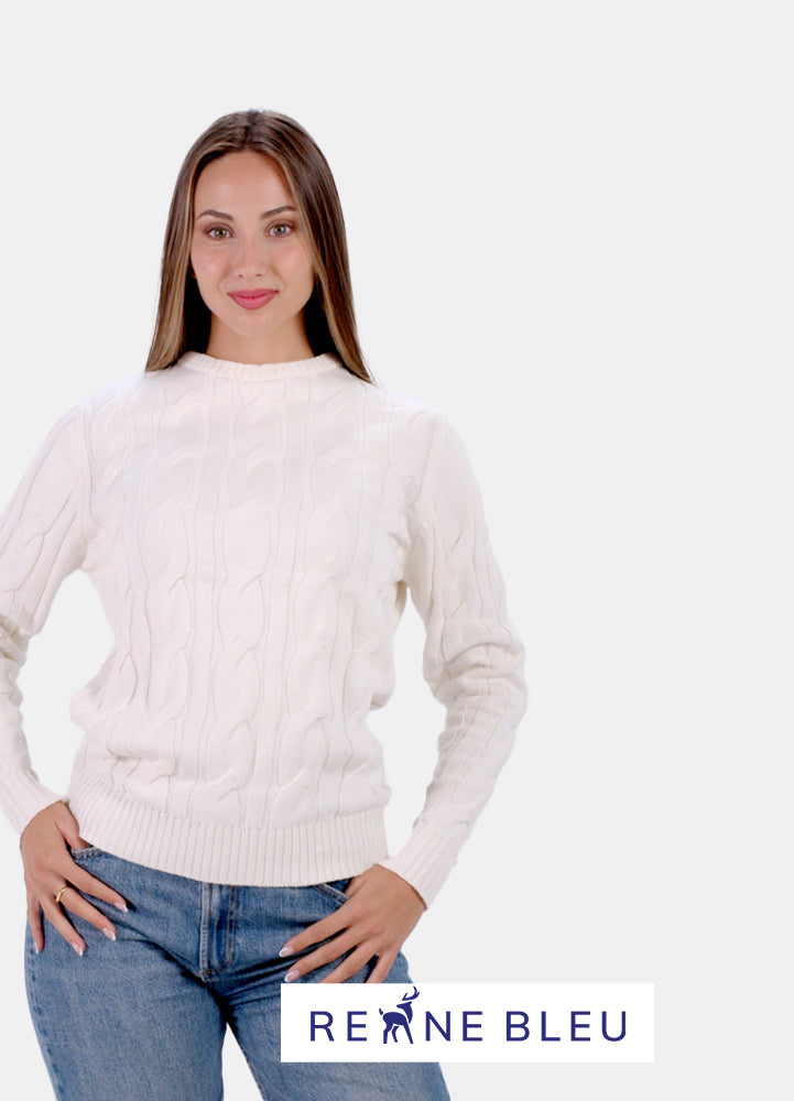 Organic Cotton Womens Jumper Snowfall